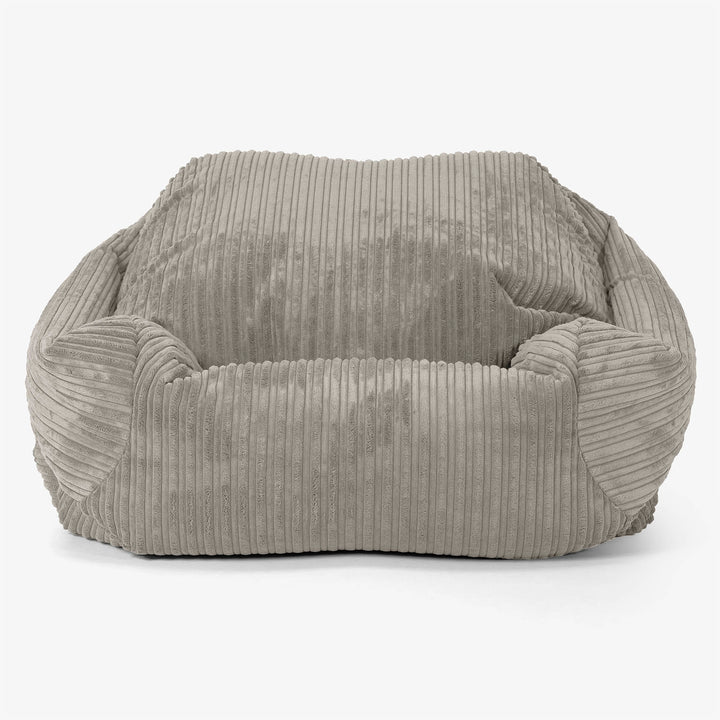 Poltrona Pouf Sacco Sabine - Velluto a Coste Visone 02