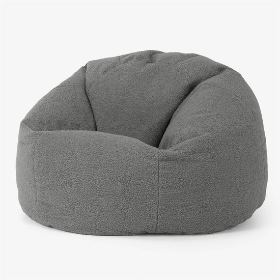 Poltrona Sacco 'Classico' - Bouclé Grigio 01