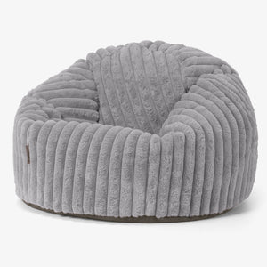 Poltrona Sacco 'Classico' - Velluto Felpato Ultra Morbido  Grigio