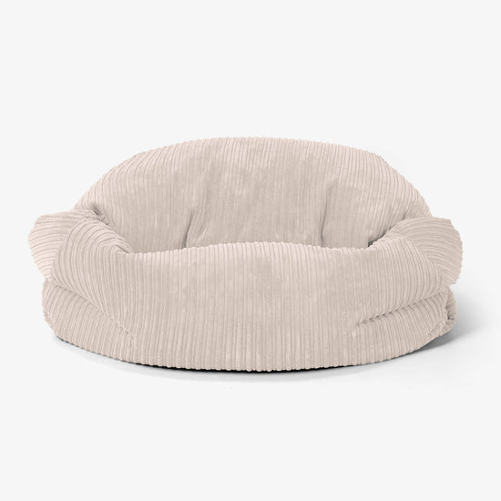 Pouf Divano Sabine - Velluto a Coste Avorio 02