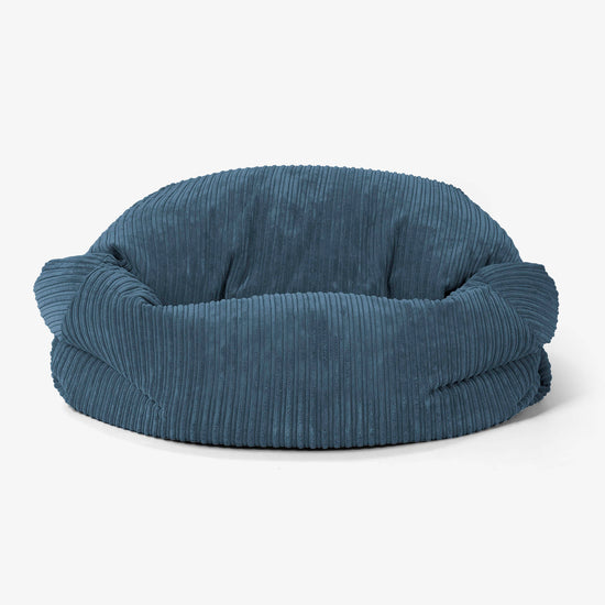 Pouf Divano Sabine - Velluto a Coste Navy 02