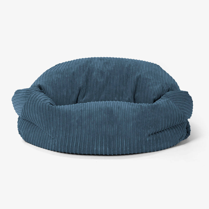 Pouf Divano Sabine - Velluto a Coste Navy 02