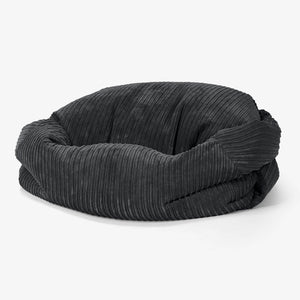 Pouf Divano Sabine - Velluto a Coste Nero