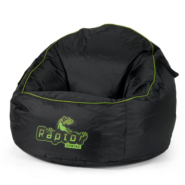 Pouf Gamer Egg - Nero / Verde 01