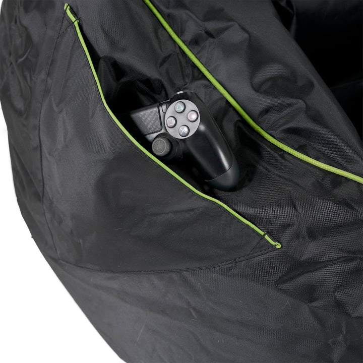 Pouf Gamer Egg - Nero / Verde 04