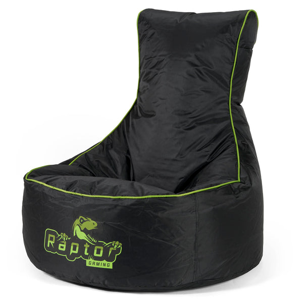 Pouf Gaming Stile Sedile Auto - Nero / Verde 01