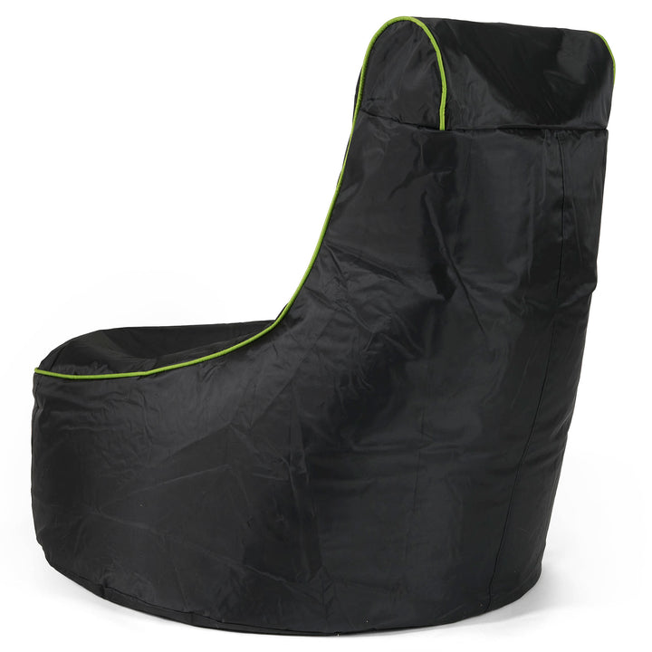 Pouf Gaming Stile Sedile Auto - Nero / Verde 06