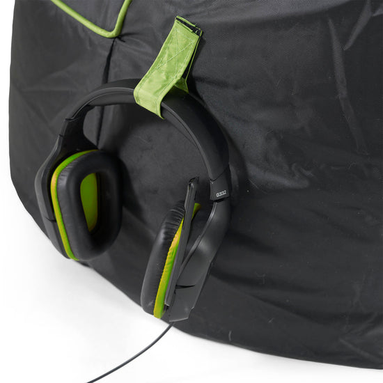 Pouf Gaming Trapuntato - Nero / Verde 04