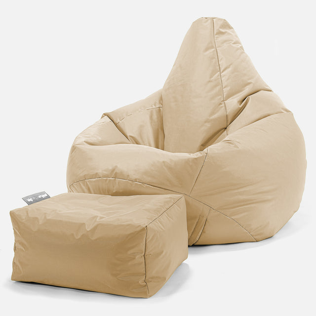 Pouf Poltrona Sacco 'Gioco' - SmartCanvas™ Beige 01