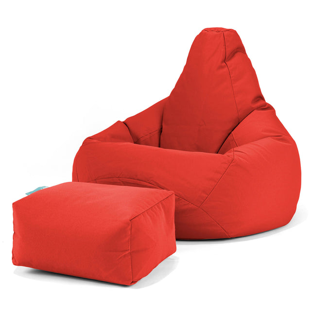 Pouf Poltrona Sacco 'Gioco' SoleiStorm™ Ultra 2000 h+ - Olefina Rosso 01