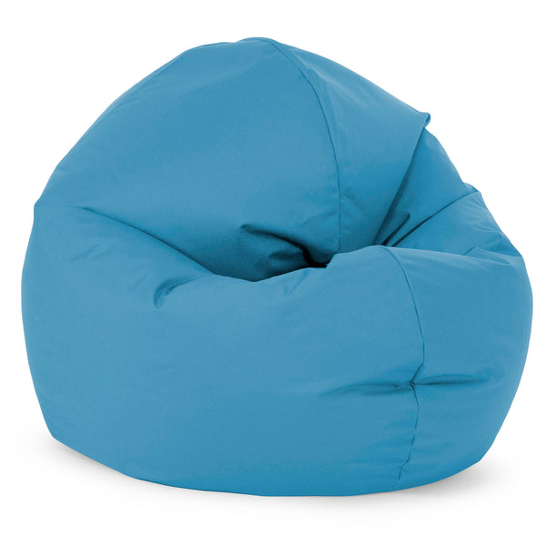 Sedia Pouf Sacco Flexforma Junior per Bambini e Adolescenti 2 a 14 anni - Facile da Pulire per Esterni Turchese 01