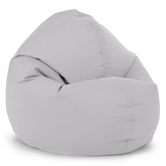 Sedia Pouf Sacco per Adulti Flexforma - Facile da Pulire per Esterni Argento 01