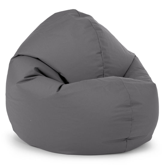 Sedia Pouf Sacco per Adulti Flexforma - Facile da Pulire per Esterni Grigio scuro 01