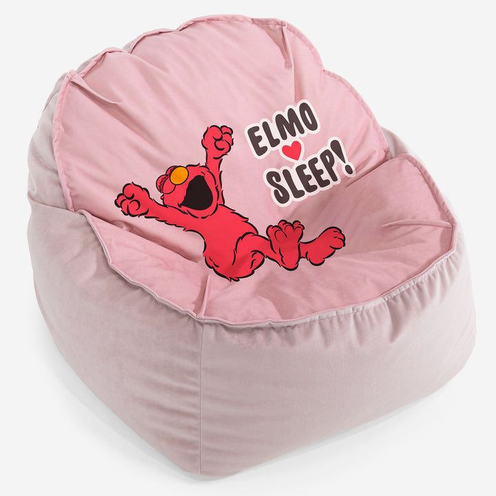 Poltrona Pouf Sacco Sloucher per Bambini 2 a 6 anni - Elmo Sleep 02