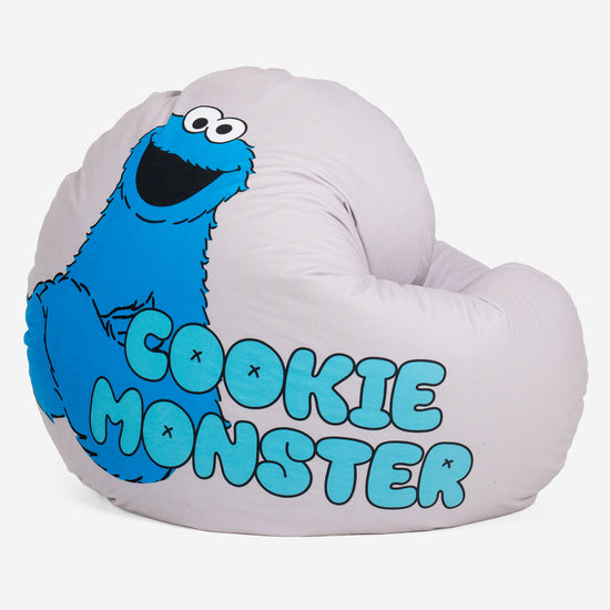 Sedia Pouf Sacco Flexforma Junior per Bambini e Adolescenti 2 a 14 anni - Cookie Monster 02