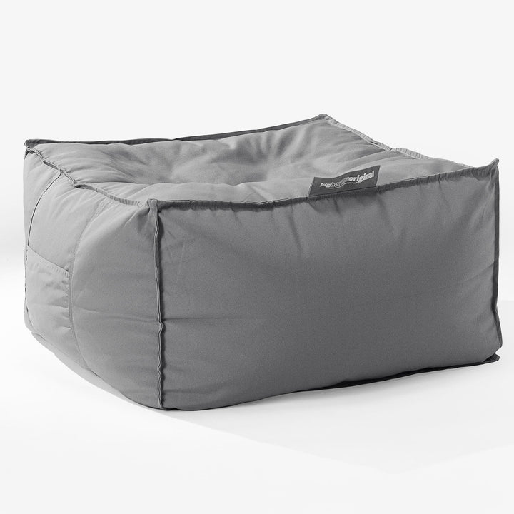 Cuscino Pouf Quadrato, Pouf Letto SoleiStorm™ Ultra 2000 h+ - Olefina Grigio Medio 01