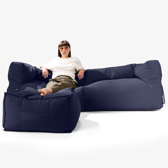 Divano a Sacco da Esterno SoleiStorm™ Ultra 2000 h+ 3 posti -  Olefina Navy 02