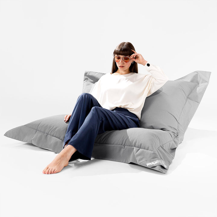 Cuscino Pouf Sacco XL, Pouf Letto SoleiStorm™ Ultra 2000 h+ - Olefina Grigio Medio 02