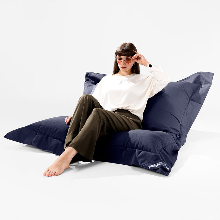 Cuscino Pouf Sacco XL, Pouf Letto SoleiStorm™ Ultra 2000 h+ - Olefina Navy 02