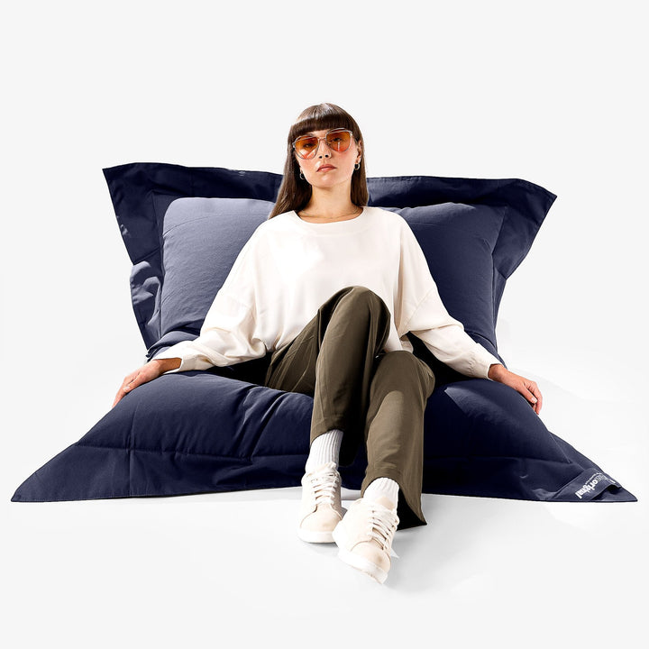 Cuscino Pouf Sacco XL, Pouf Letto SoleiStorm™ Ultra 2000 h+ - Olefina Navy 01