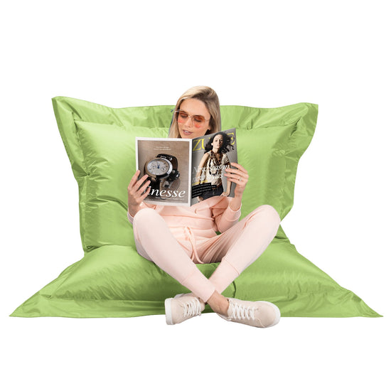 Cuscino Pouf Sacco XL, Pouf Letto - SmartCanvas™ Verde Mela 01
