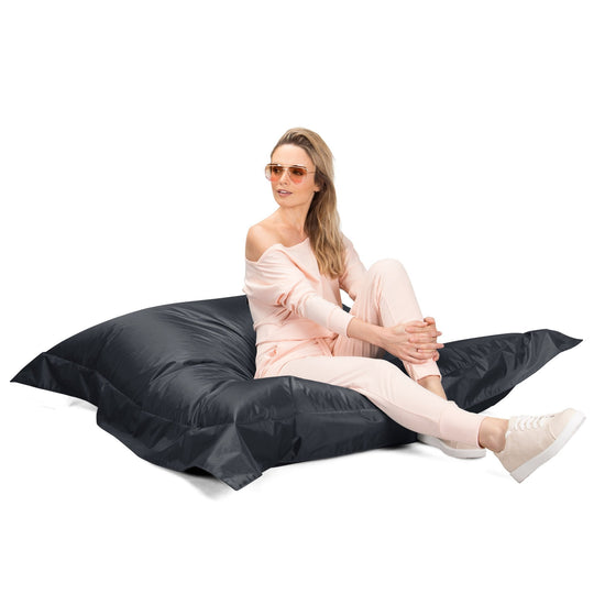 Cuscino Pouf Sacco XL, Pouf Letto - SmartCanvas™ Grigio Platino 03