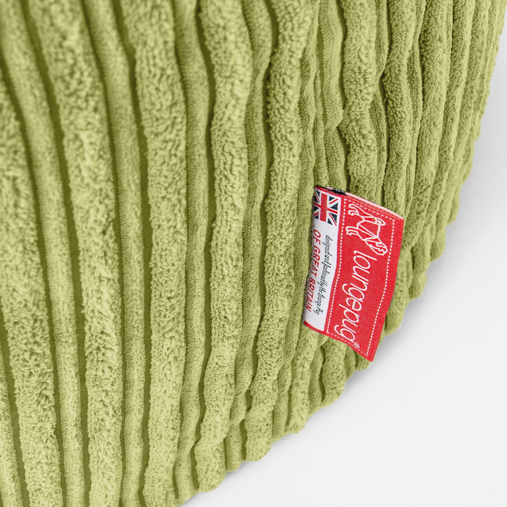 Pouf Sacco Gigante 'Mammut' - Velluto a Coste Lime 05