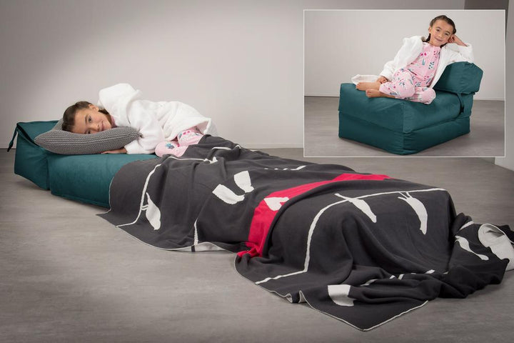 Lounge Pug, Avery, Poltrona Futon, Singolo, Velluto Alzavola