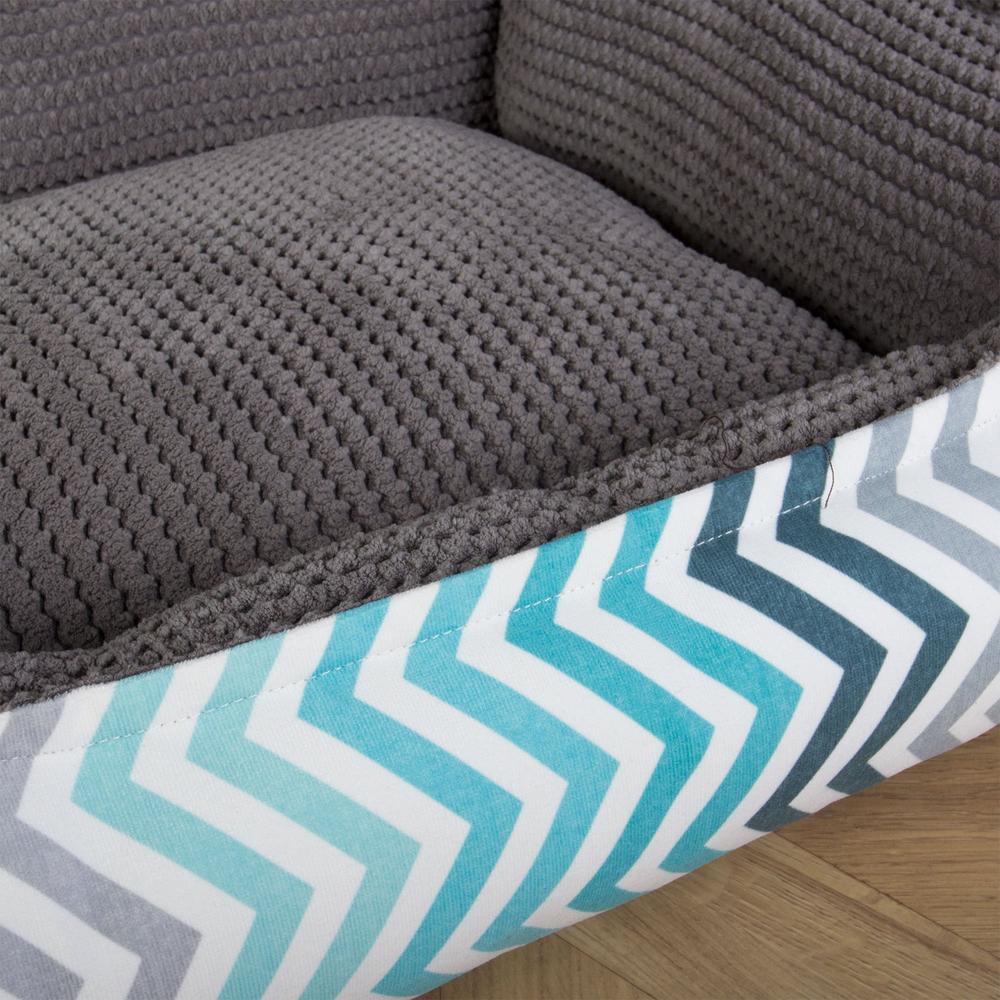 "Il Sofá Da Mighty-Bark" - Divani Per Cani, Ortopedico, Memory Foam | Cani Divano | Cani Letto | Cuscino Per Cani | Cani Lounge - Stampa Geometrica Chevron Alzavola