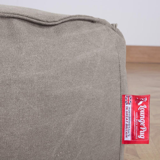 LOUNGE PUG - Poltrona Sacco Per Bambini - Poufs - Denim Effetto Consumato  Grigio