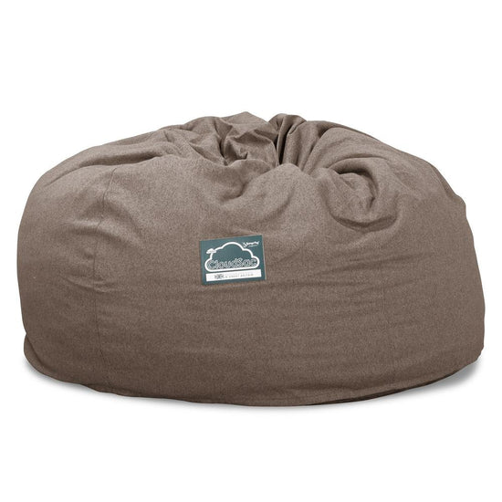 Lounge Pug, Pouf Sacco Gigante XXL, C1010L CloudSac, Imbottito Di Fiocchi Di Lattice e Poliestere, Tessuto in Lana Interalli Biscotto