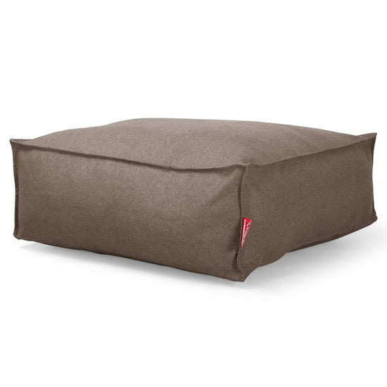 Lounge Pug, Pouf Ottomano, C250L CloudSac, Imbottito Di Fiocchi Di Lattice e Poliestere, Tessuto in Lana Interalli Biscotto