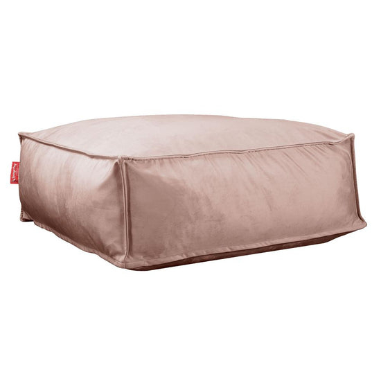 Lounge Pug, Pouf Ottomano, C250L CloudSac, Imbottito Di Fiocchi Di Lattice e Poliestere, Velluto Rosa