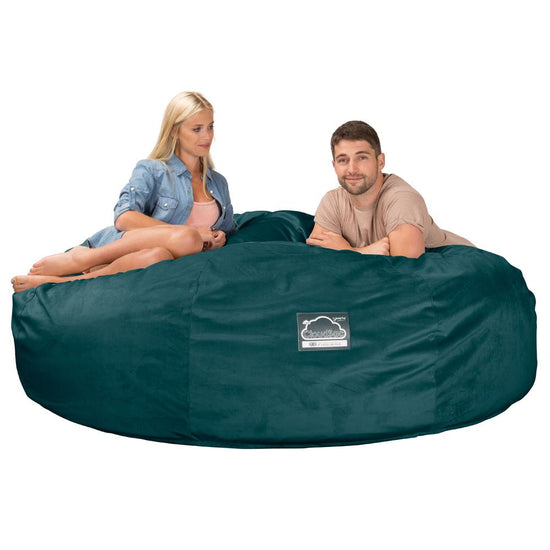 Lounge Pug, Pouf Sacco Gigante King Size XXL, C3000L CloudSac, Imbottito Di Fiocchi Di Lattice e Poliestere, Velluto Alzavola