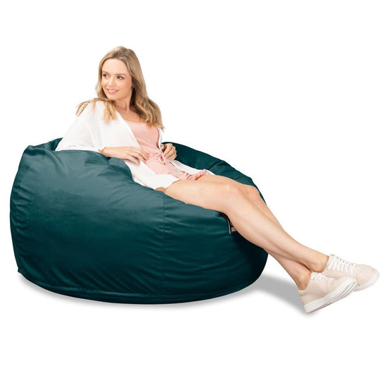 Lounge Pug, Pouf Sacco Gigante XL, C510L CloudSac, Imbottito Di Fiocchi Di Lattice e Poliestere, Velluto Alzavola