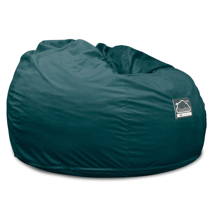 Lounge Pug, Pouf Sacco Gigante XL, C510L CloudSac, Imbottito Di Fiocchi Di Lattice e Poliestere, Velluto Alzavola
