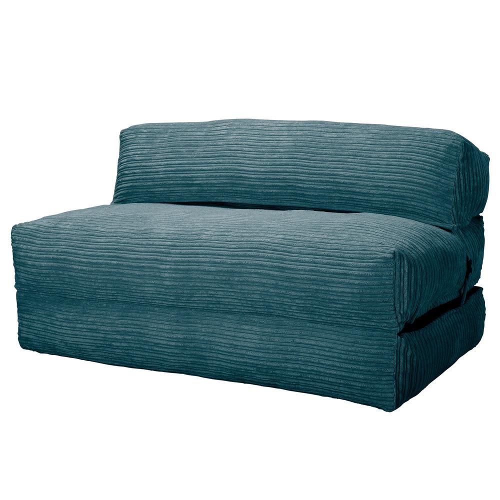 Lounge Pug, Avery, Poltrona Futon, Doppio, Corda Classica Egeo Blu