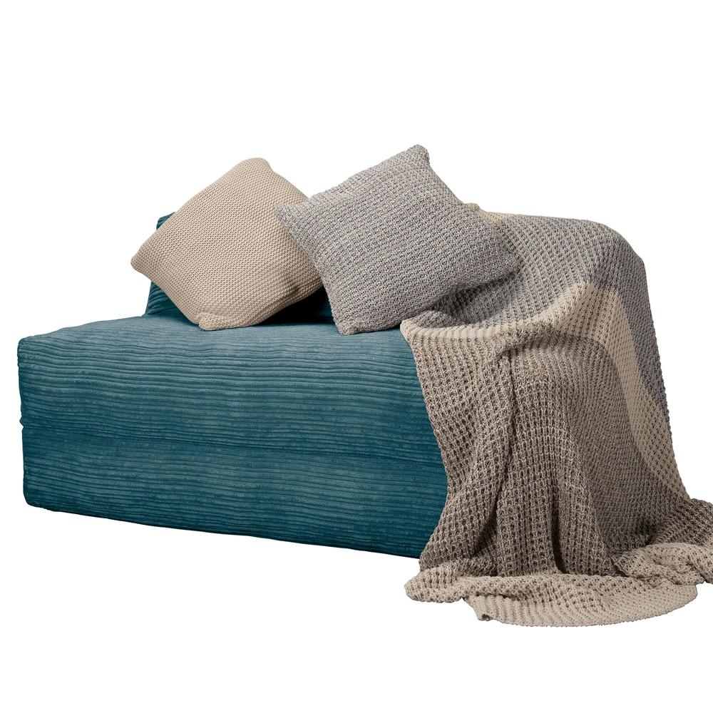 Lounge Pug, Avery, Poltrona Futon, Doppio, Corda Classica Egeo Blu