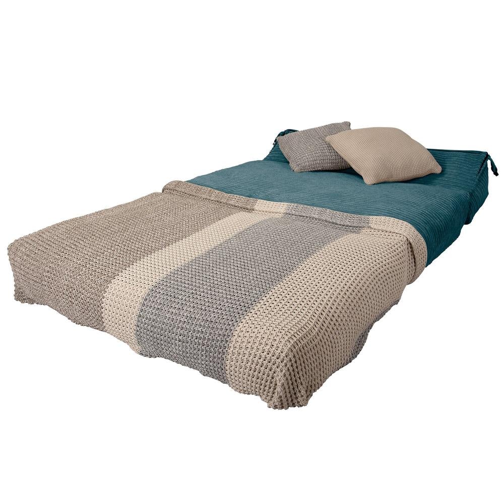 Lounge Pug, Avery, Poltrona Futon, Doppio, Corda Classica Egeo Blu