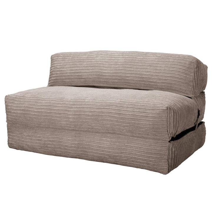 Lounge Pug, Avery, Poltrona Futon, Doppio, Velluto a Coste Visone
