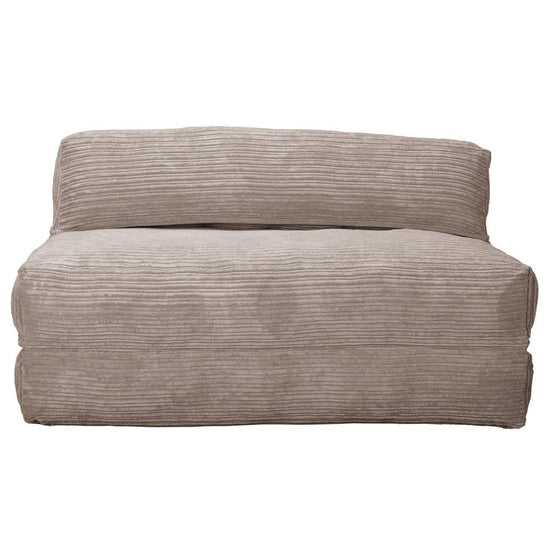 Lounge Pug, Avery, Poltrona Futon, Doppio, Velluto a Coste Visone