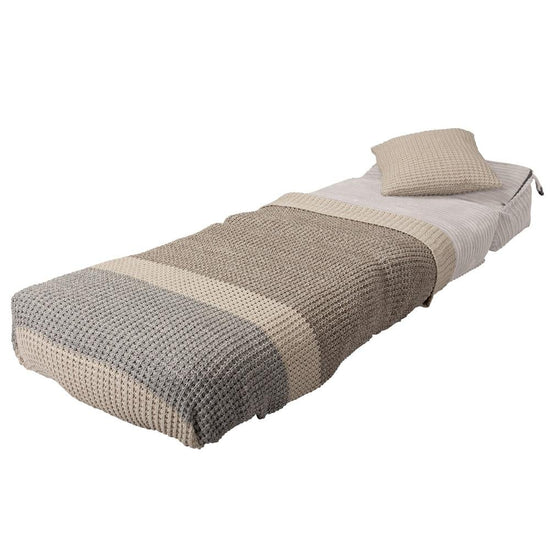 Lounge Pug, Avery, Poltrona Futon, Singolo, Velluto a Coste Avorio