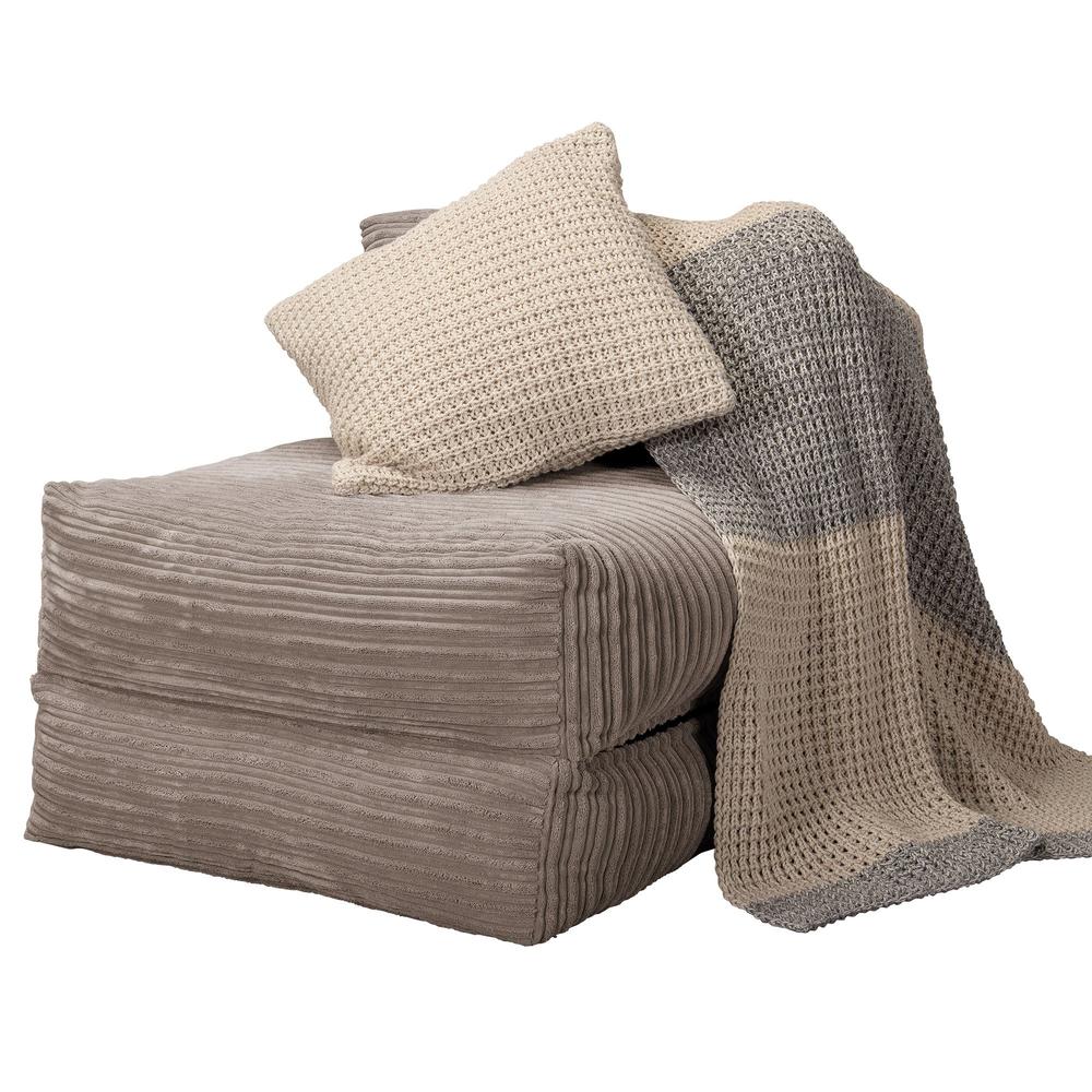 Lounge Pug, Avery, Poltrona Futon, Singolo, Corda Classica Visone