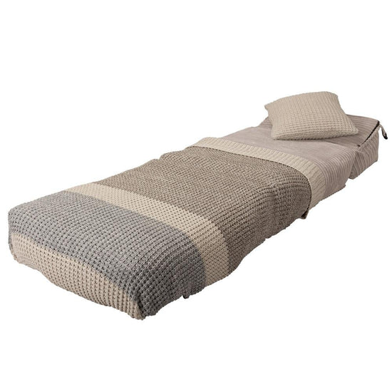 Lounge Pug, Avery, Poltrona Futon, Singolo, Velluto a Coste Visone