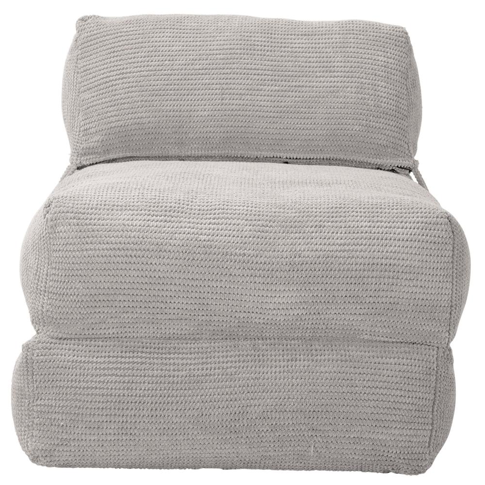 Lounge Pug, Avery, Poltrona Futon, Singolo, Pompon Panna