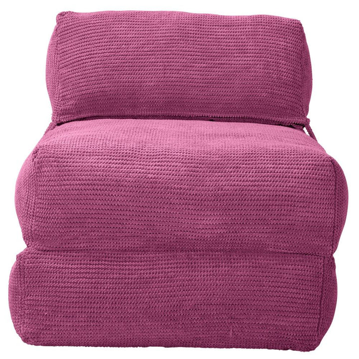 Lounge Pug, Avery, Poltrona Futon, Singolo, Pompon Rosa