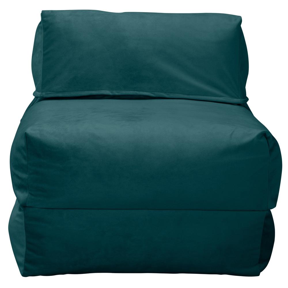 Lounge Pug, Avery, Poltrona Futon, Singolo, Velluto Alzavola