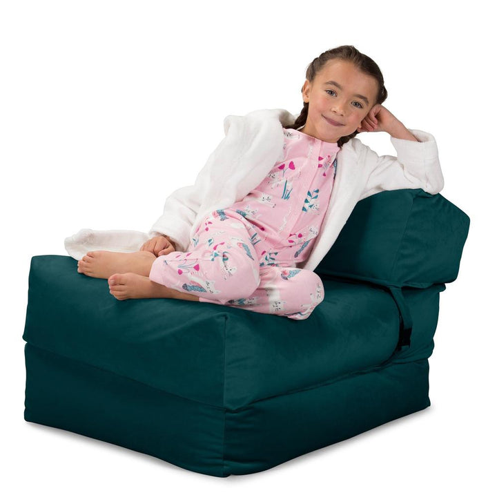 Lounge Pug, Avery, Poltrona Futon, Singolo, Velluto Alzavola