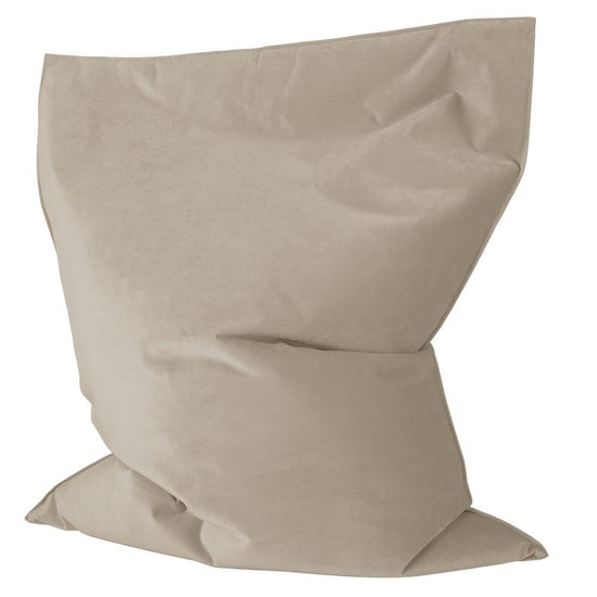 LOUNGE PUG, Cuscino Pouf Sacco Junior, Velluto - Visone