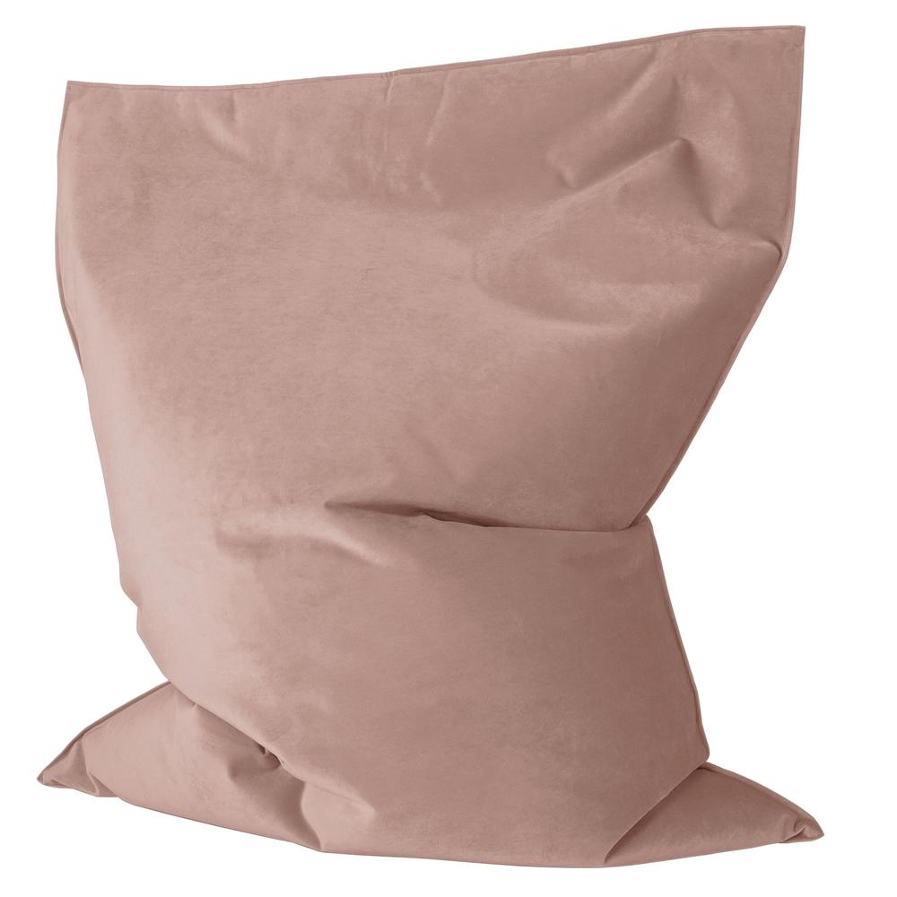 LOUNGE PUG, Cuscino Pouf Sacco Junior, Velluto - Rosa